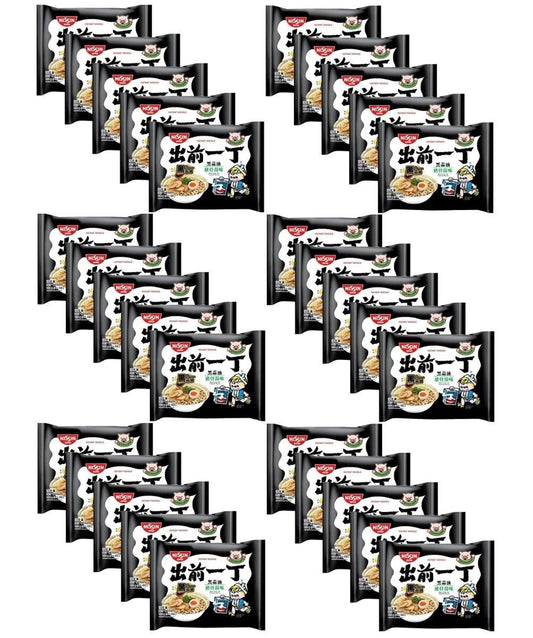 Nissin Demae Ramen Black Garlic Oil Tonkotsu Flavour Instant Noodle 100g x 30 - Xihaha Limited