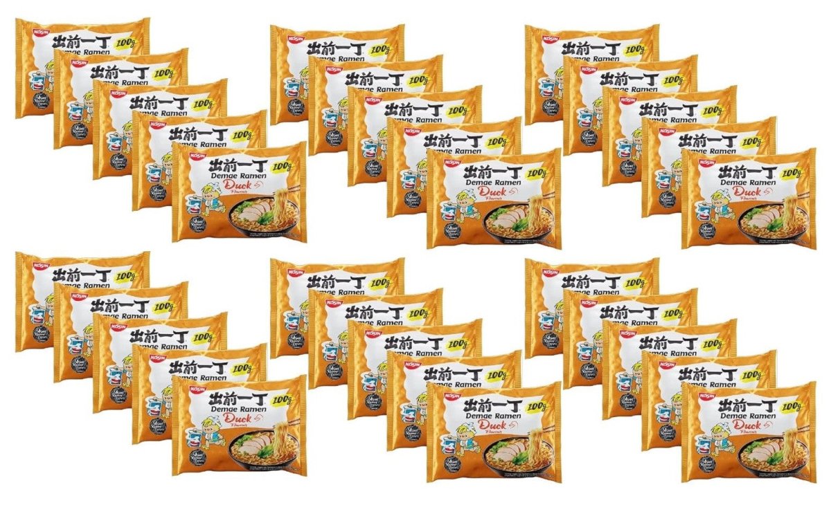 Nissin Demae Ramen Instant Ramen Noodles - Duck Flavour 100g (Pack of 30) - Xihaha Limited