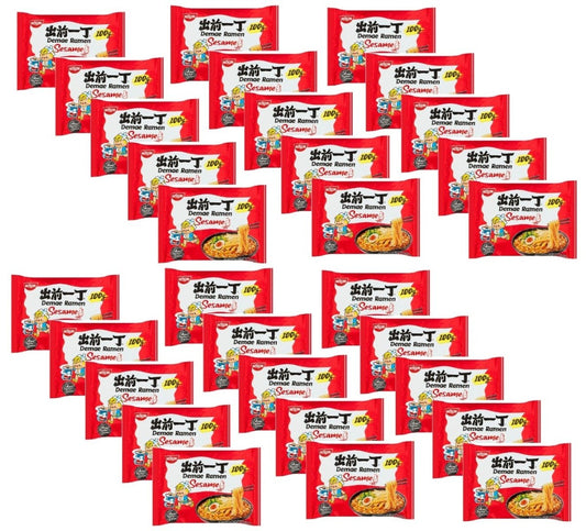 Nissin Japanese Demae Ramen Instant Noodles Sesame Oil Flavour 100g, Pack of 30 - Xihaha Limited