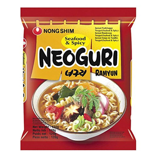 Nongshim Korean Neoguri Seafood & Spicy Hot Ramyun Noodle
