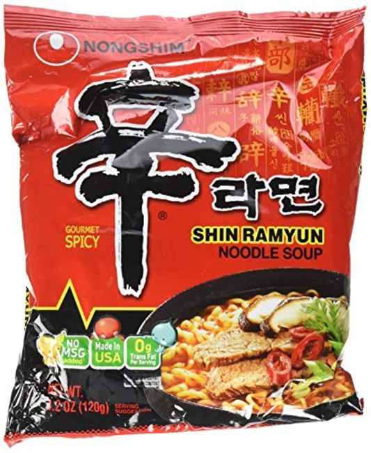 Nongshim Shin Noodle Ramyun, Gourmet Spicy 120g