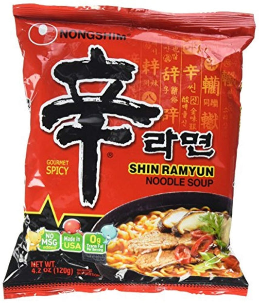 Nong Shim Shin Spicy Ramyun Noodle Soup 120g x 20 Packets Halal - Xihaha Limited