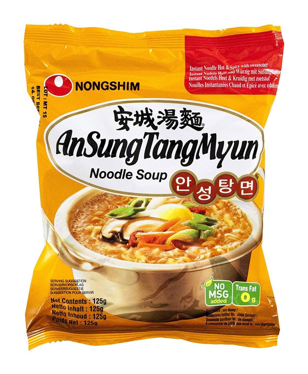 Nongshim Ansungtangmyun Instant Noodle Soup, 125 g (Pack of 20) - Xihaha Limited