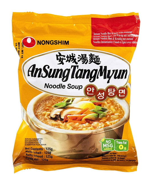Nongshim Ansungtangmyun Instant Noodle Soup, 125 g (Pack of 20)