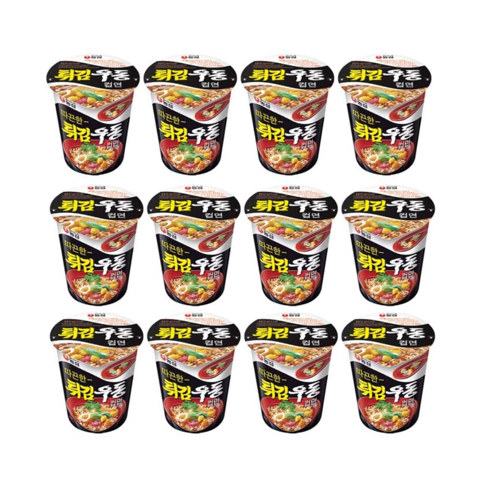 Nongshim Cup Noodle Tempura Udon – 62g x 12 Cups (Japanese Style Instant Noodles) - Xihaha Oriental Food & Gifts