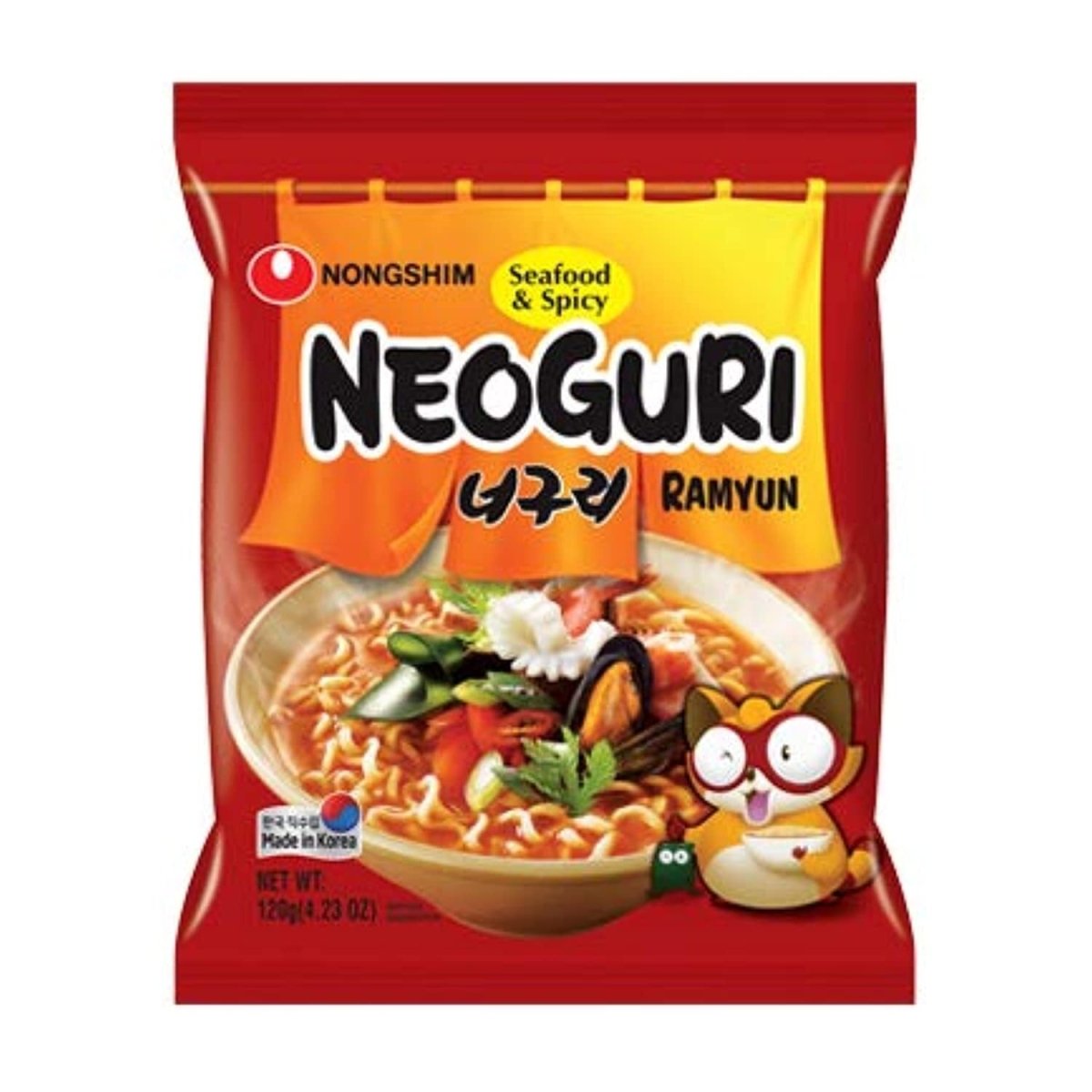 Nongshim Instant Noodles (Pack of 10) (Neoguri Ramyun Seafood & Spicy) - Xihaha Limited