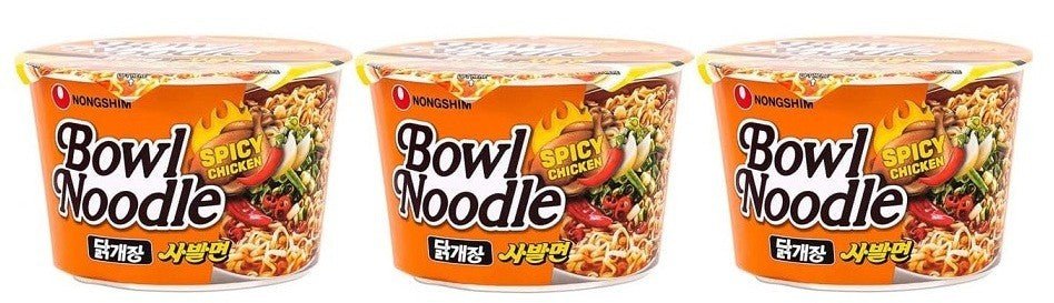 Nongshim Korean Spicy Chicken Bowl Instant Noodle Soup 100G - Choose Quantity - Xihaha Limited