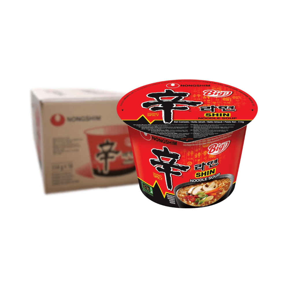 Nongshim Shin Ramyun Ramen Noodle Soup Big Bowl 114g (Pack of 16) - Xihaha Limited