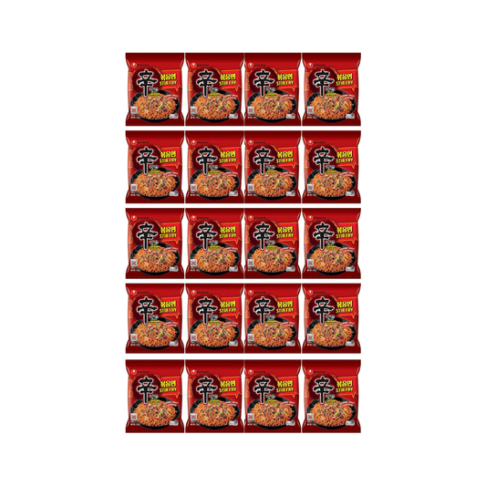 Nongshim Shin Ramyun Stir Fry Ramen Gourmet Spicy Noodles, Halal 131g (Pack of 20) - Xihaha Limited