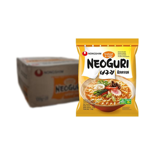 Nongshim Neoguri Mild Seafood Noodle Ramyun 120g (Pack of 20)