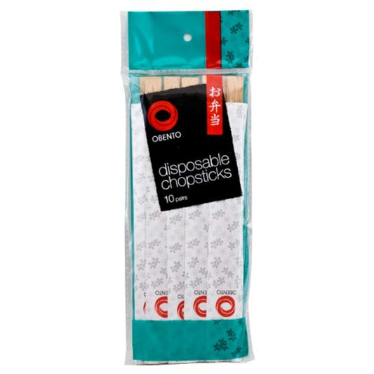 Obento Disposables Bamboo Chopsticks (21Cm) 10 Pairs