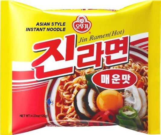 Ottogi Jin Ramen SPICY Hot Noodle x 20 packs - Xihaha Limited