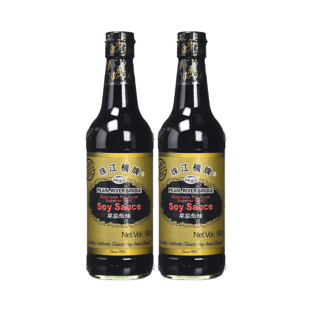 Pearl River Bridge Mushroom Soy Sauce 500 ml (Pack of 2) - Xihaha Oriental Food & Gifts