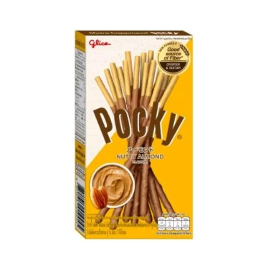 Glico Pocky biscuit sticks coated with Nutty Almond flavor 43g