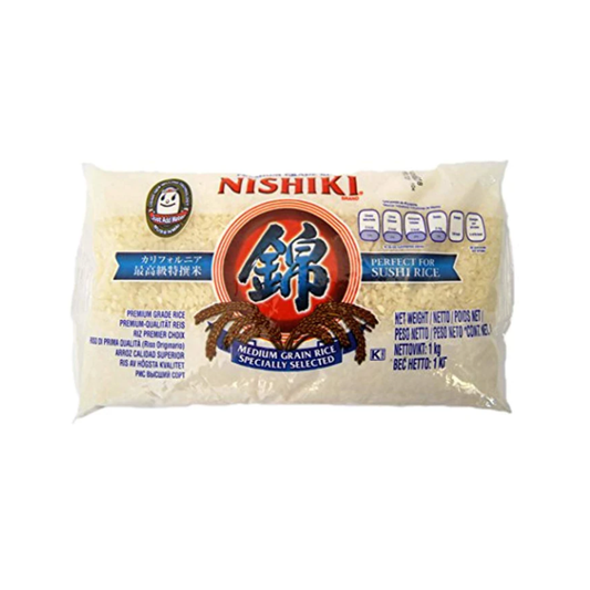 NISHIKI Musenmai Rice (Japanese Sushi Rice) 1 kg x 2 packs *BBD 17 May 2025*