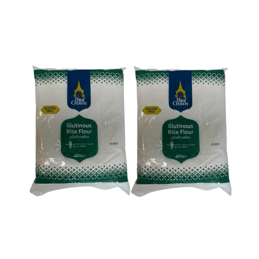 Thai Crown Glutinous Rice Flour 400g (Pack of 2)