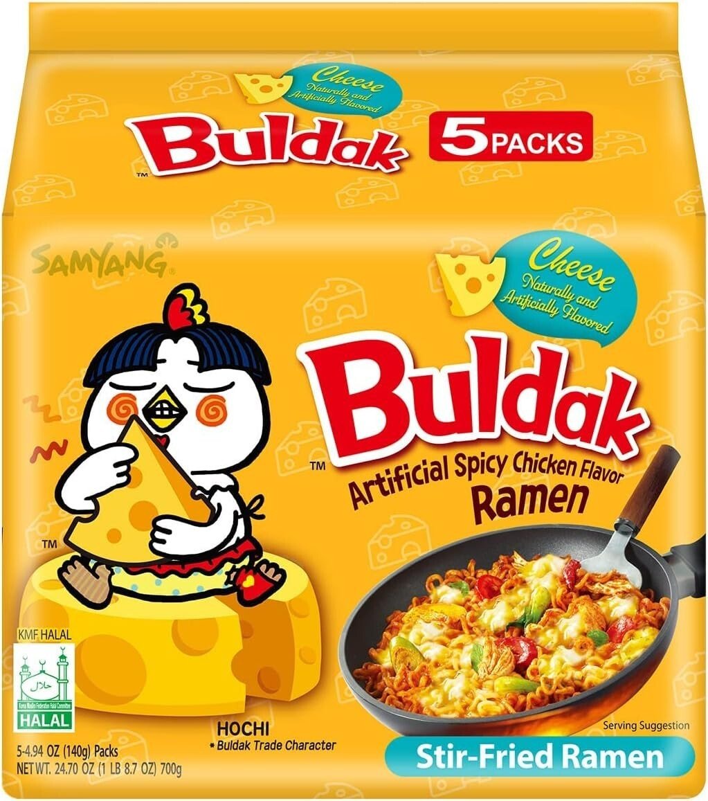 Samyang Hot Chicken Ramen Noodles Halal 5 Packs - Choose Flavour - Xihaha Limited