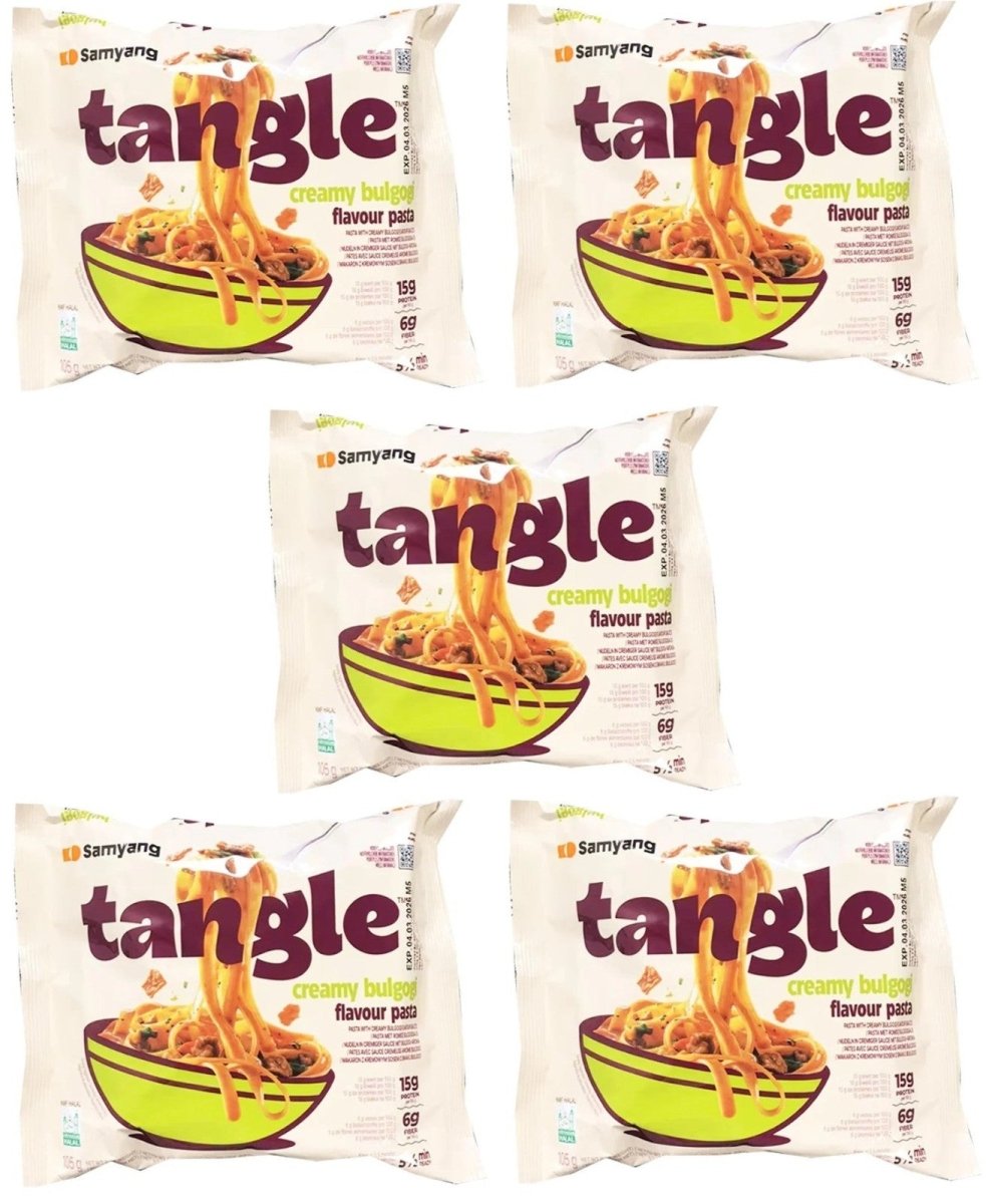 Samyang Tangle Tangluccine Intant Noodle Pasta - Choose (Bulgogi, Mushroom, Garlic Oil, Chuky Tomato) - Xihaha Limited