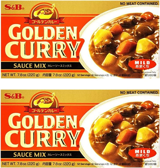 S&B Golden Japanese Curry Mild 220g (Pack of 2) - Xihaha Limited