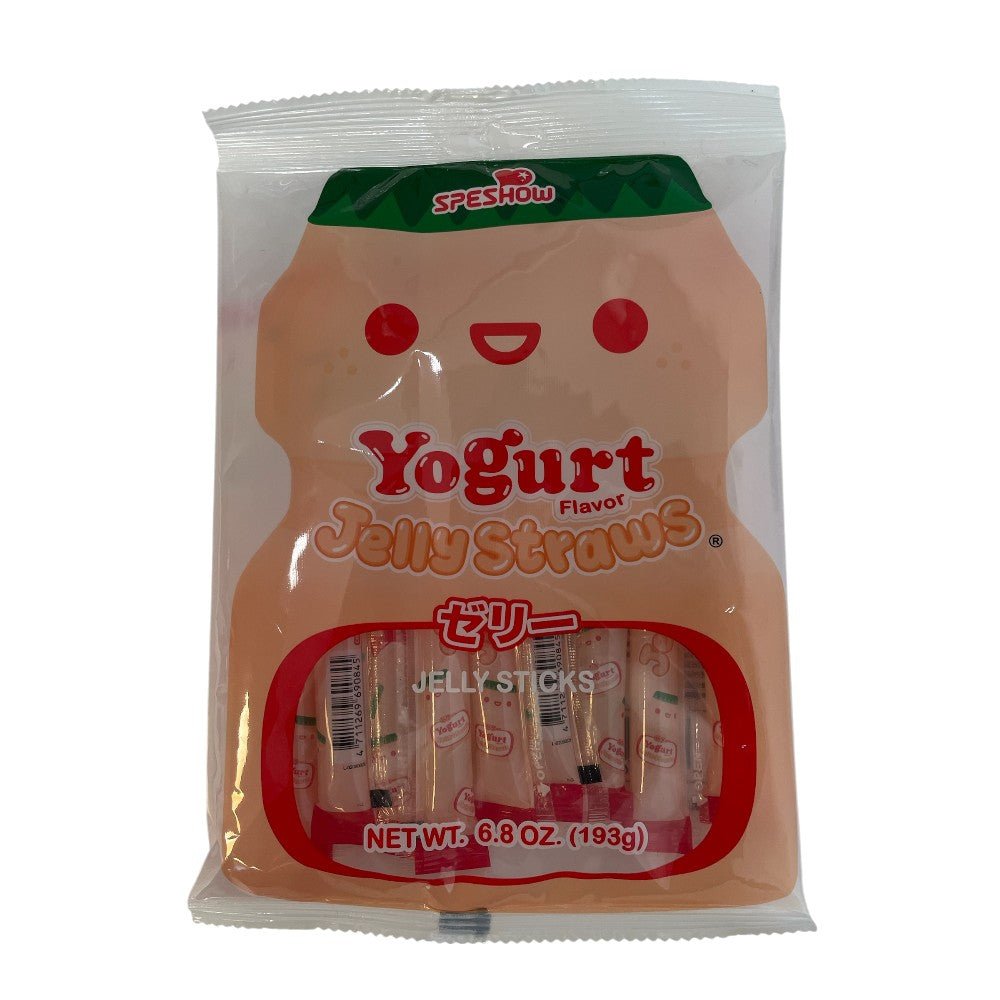 Speshow Yogurt Jelly Straws (10 Sticks) 193g – Yogurt Flavour Jelly Sticks Snack - Xihaha Oriental Food & Gifts