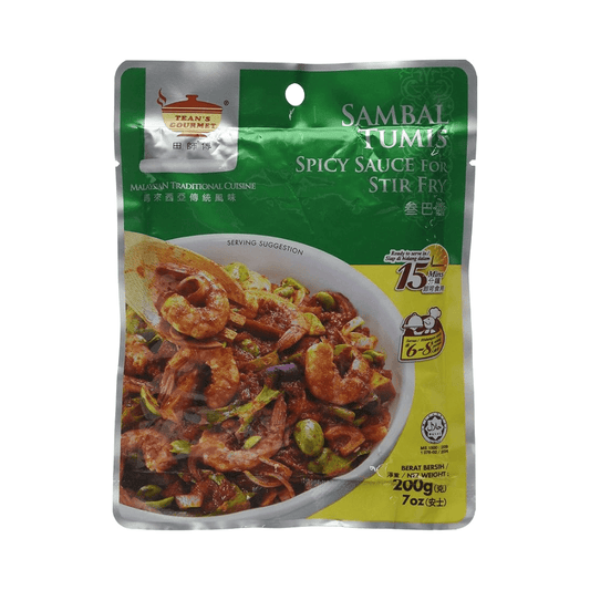 Tean's Gourmet Sambal Tumis Paste, 200 g - Xihaha Limited
