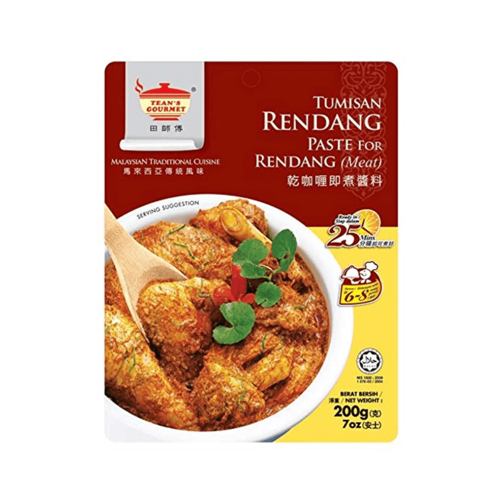 Tean's Gourmet Traditional Rendang Dry Curry Paste for Meat 200g - Xihaha Limited