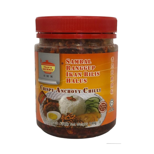 Tean's Sambal Ikan Bilis Halus Crispy Anchovy Chilli 240g