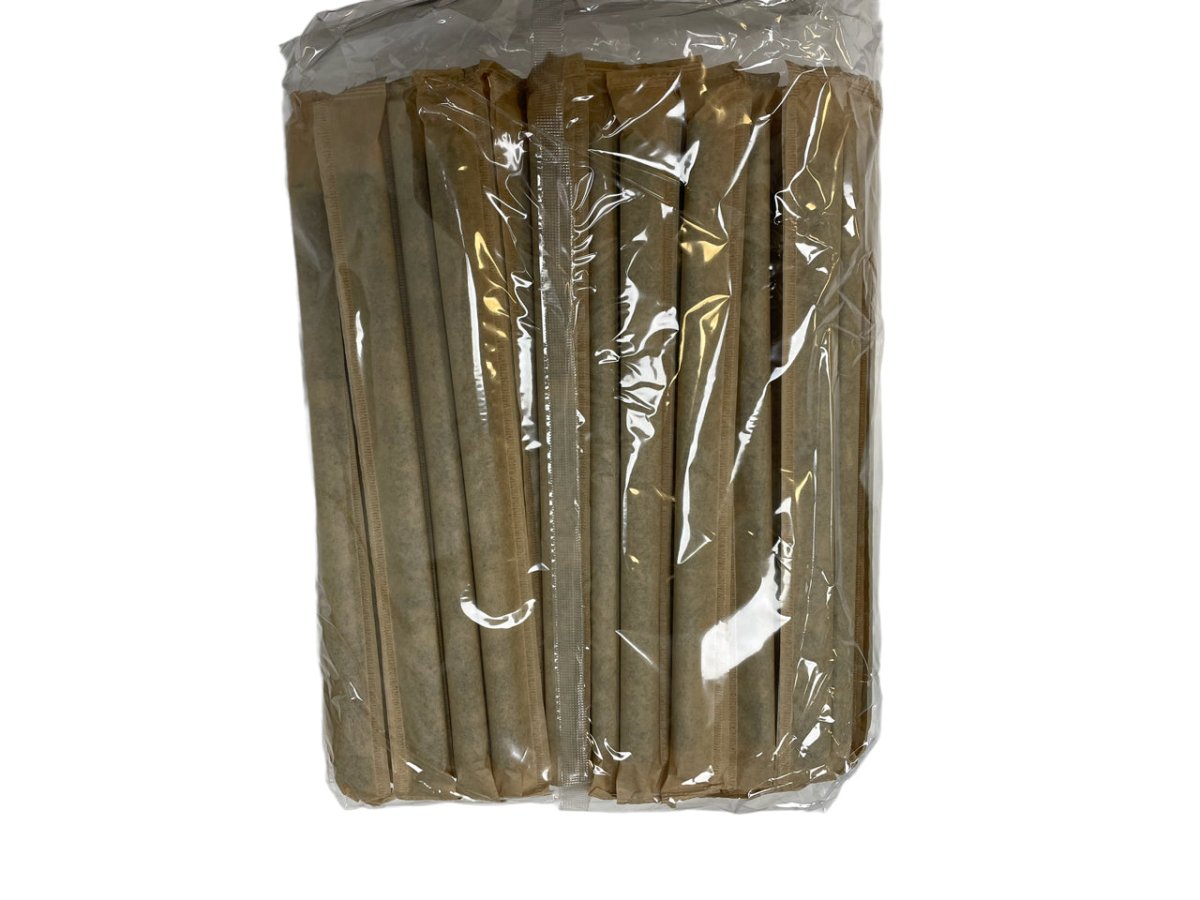 Wrapped Charcoal Black Disposable Straws 1.2cm X 23cm For Bubble Tea Smoothies Milkshake (80 Pcs) - Xihaha Limited