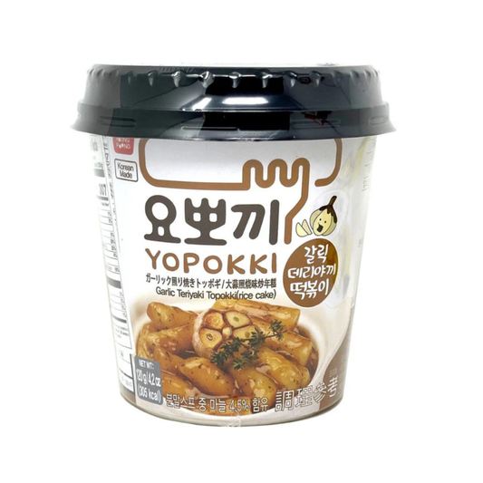 Yopokki Instant Rice Cake Cup 120g (Garlic Teriyaki)