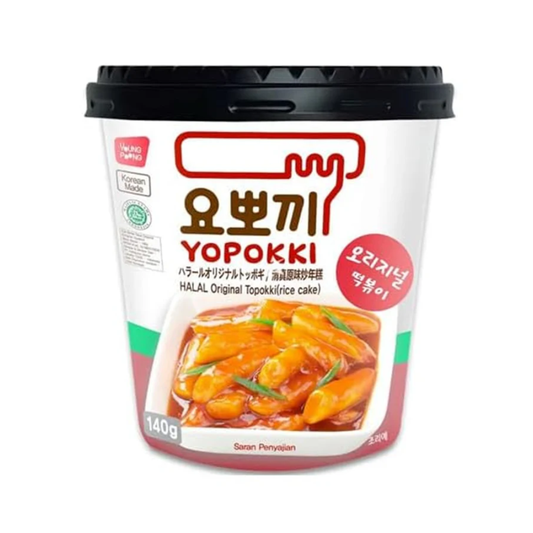 Young Poong Original Topokki Rice Cake, Halal 140g x 4 packs *BBD 18 July 2025*
