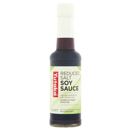 Yutaka Reduced Salt Soy Sauce, Vegan, Gluten Free 150ml - Xihaha Limited