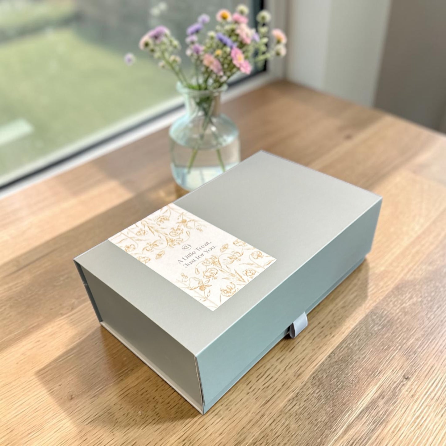 Korean Comfort Gift Box with Positive Crochet Flower