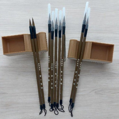 10pcs Chinese Calligraphy Brush Kanji Brushes Pens - Xihaha Limited