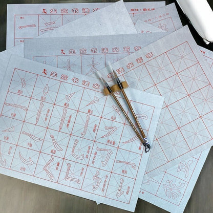 10pcs Reusable Chinese Calligraphy Water Writing Cloth Gift Set - Xihaha Limited