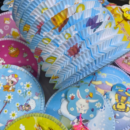 12pcs Traditional Chinese Paper Lanterns Mid Autumn Festival Party Lanterns - Xihaha Limited