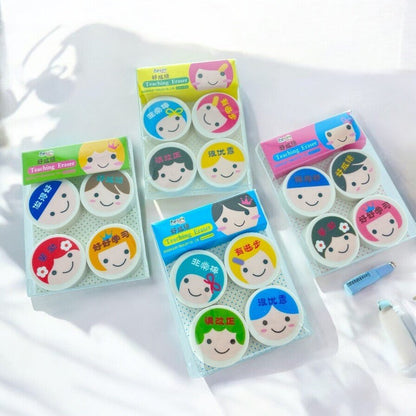 16pcs Teacher Rewards Motivational Words Erasers Chinese Student Class (4 packs) - Xihaha Oriental Food & Gifts