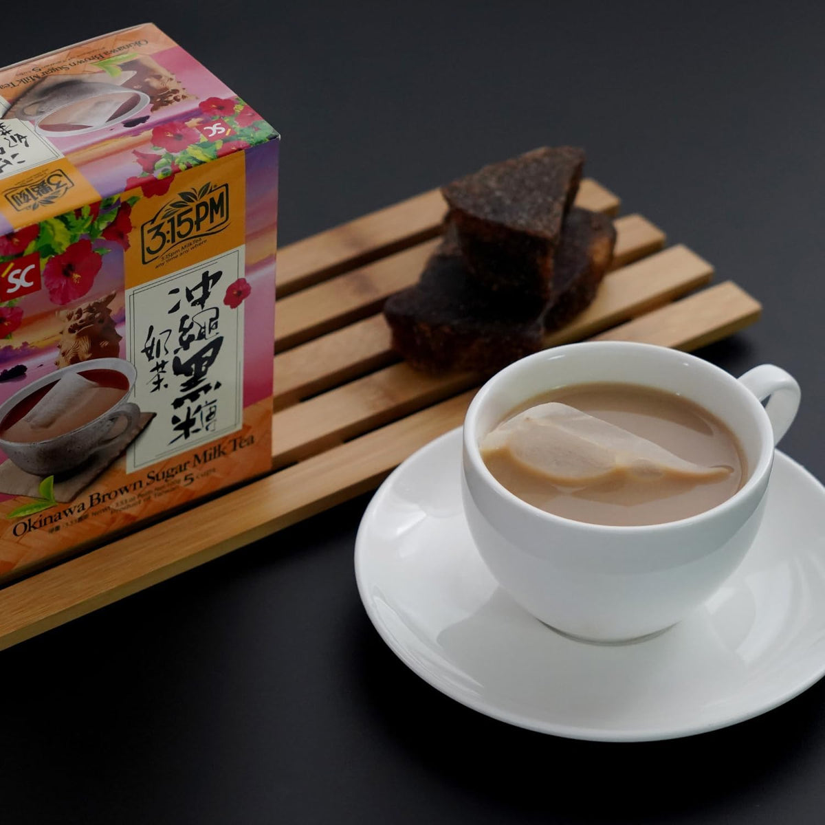 "3:15PM" Taiwanese Tea Okinawa Brown Sugar Milk Tea 5 Cups 100g (5 Sachets)