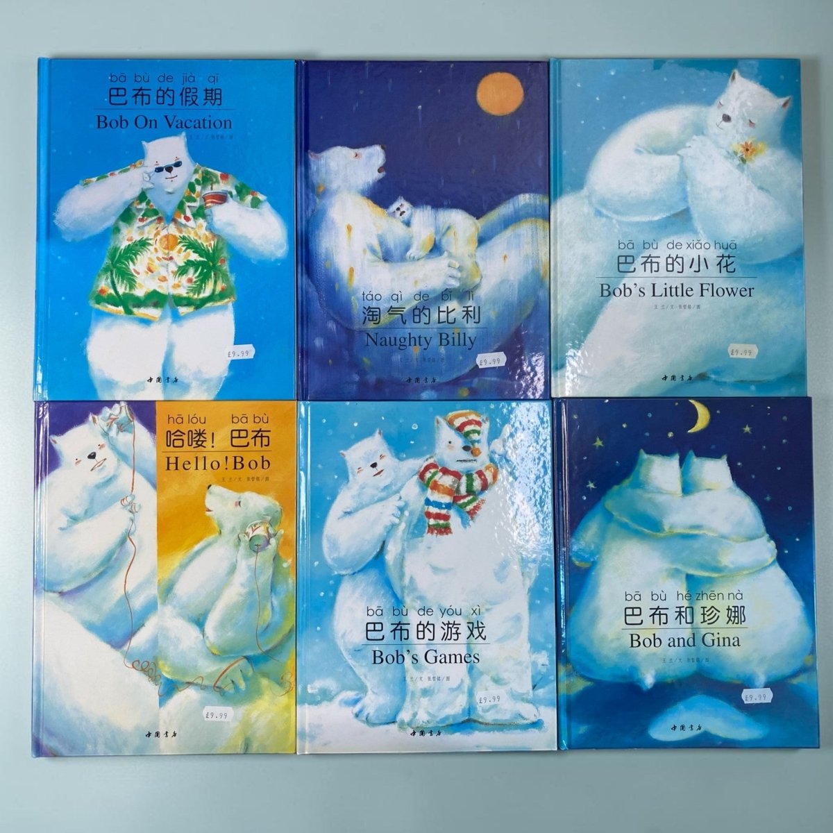 6 x Bilingual Chinese English Kids Books Pinyin Hardcover Story Set - Xihaha Oriental Food & Gifts
