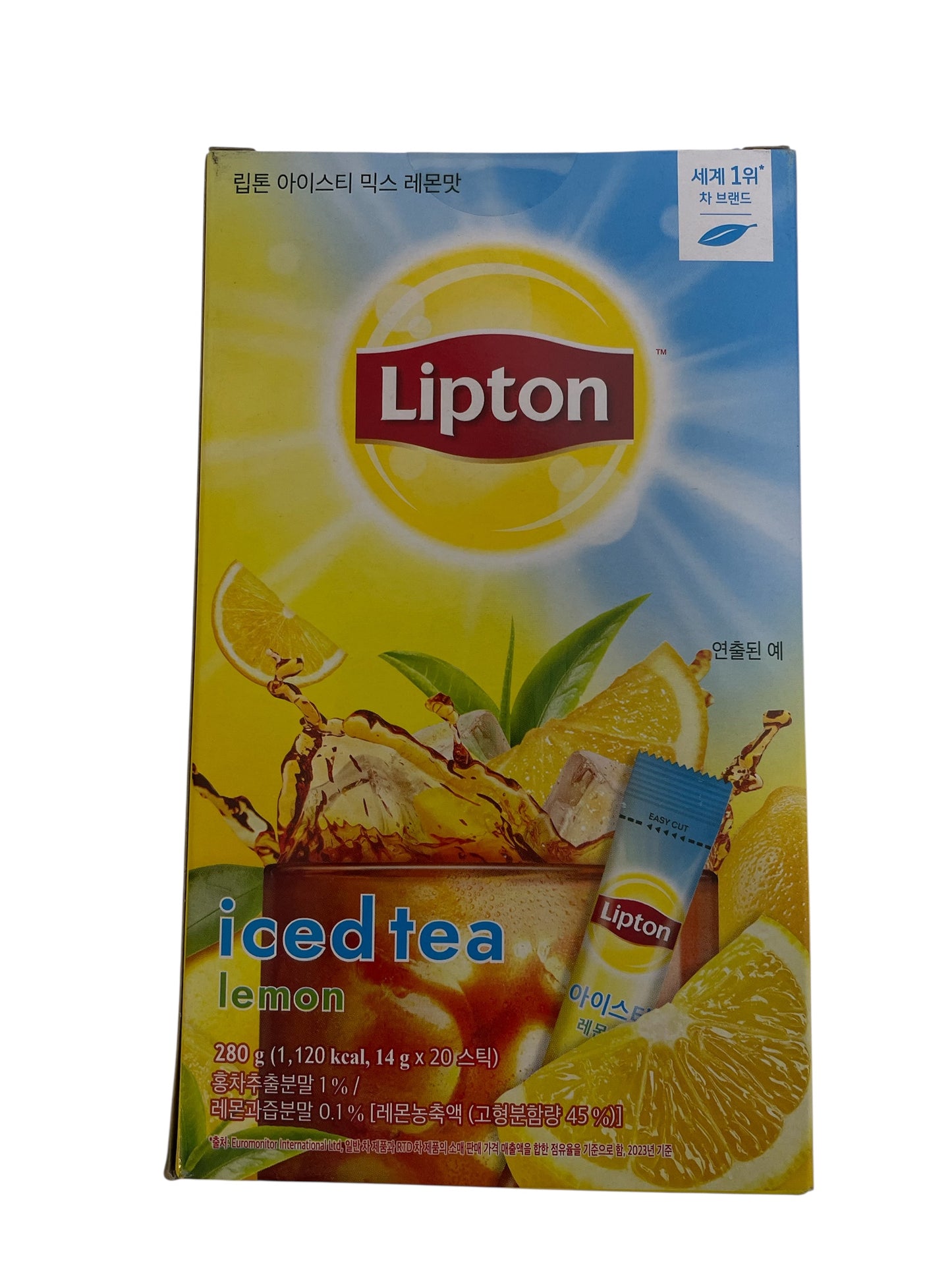 Lipton Lemon Iced Tea 14g x 20 Sachets (280g) | Korean Iced Tea Mix