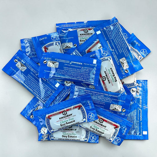 Kikkoman Tamari Gluten Free Soy Sauce Sachets 10ml | 20 sachets | 50 sachets - Catering camping short stay