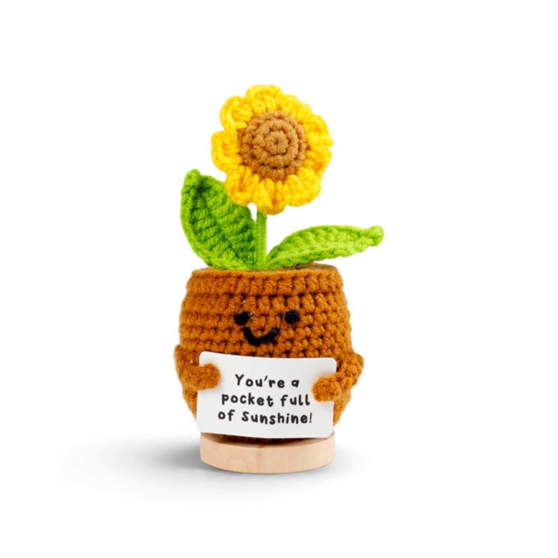 Korean Comfort Gift Box with Positive Crochet Flower