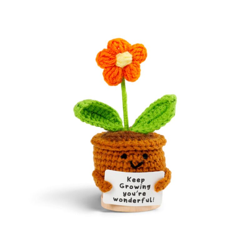 Korean Comfort Gift Box with Positive Crochet Flower