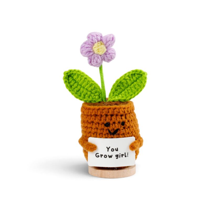 Korean Comfort Gift Box with Positive Crochet Flower