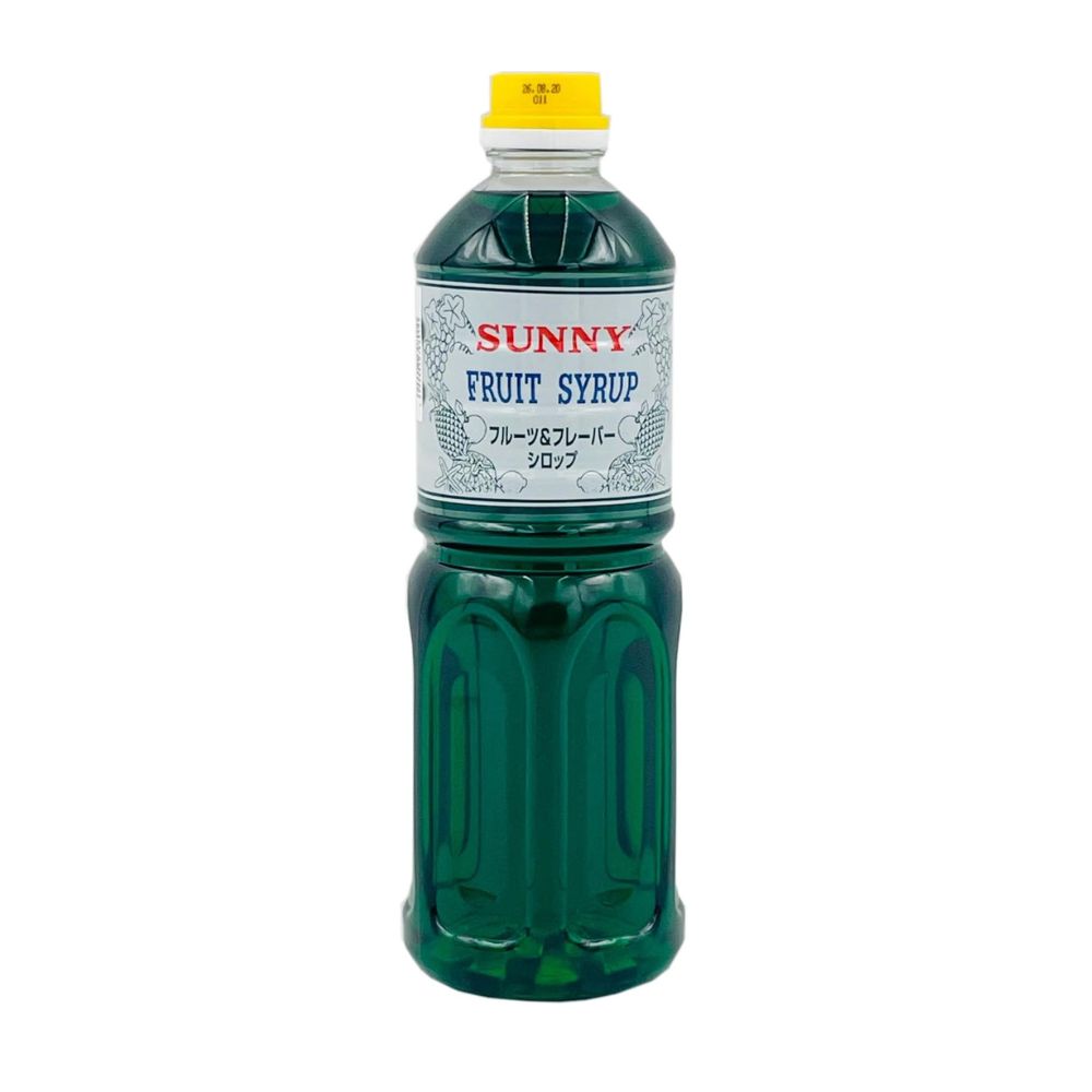 Sunny Melon Flavour Syrup 1L | Japanese Melon Drink Syrup Concentrate | Café & Bubble Tea Syrup | Dilute 1:4 | Makes Refreshing Fruit Drinks