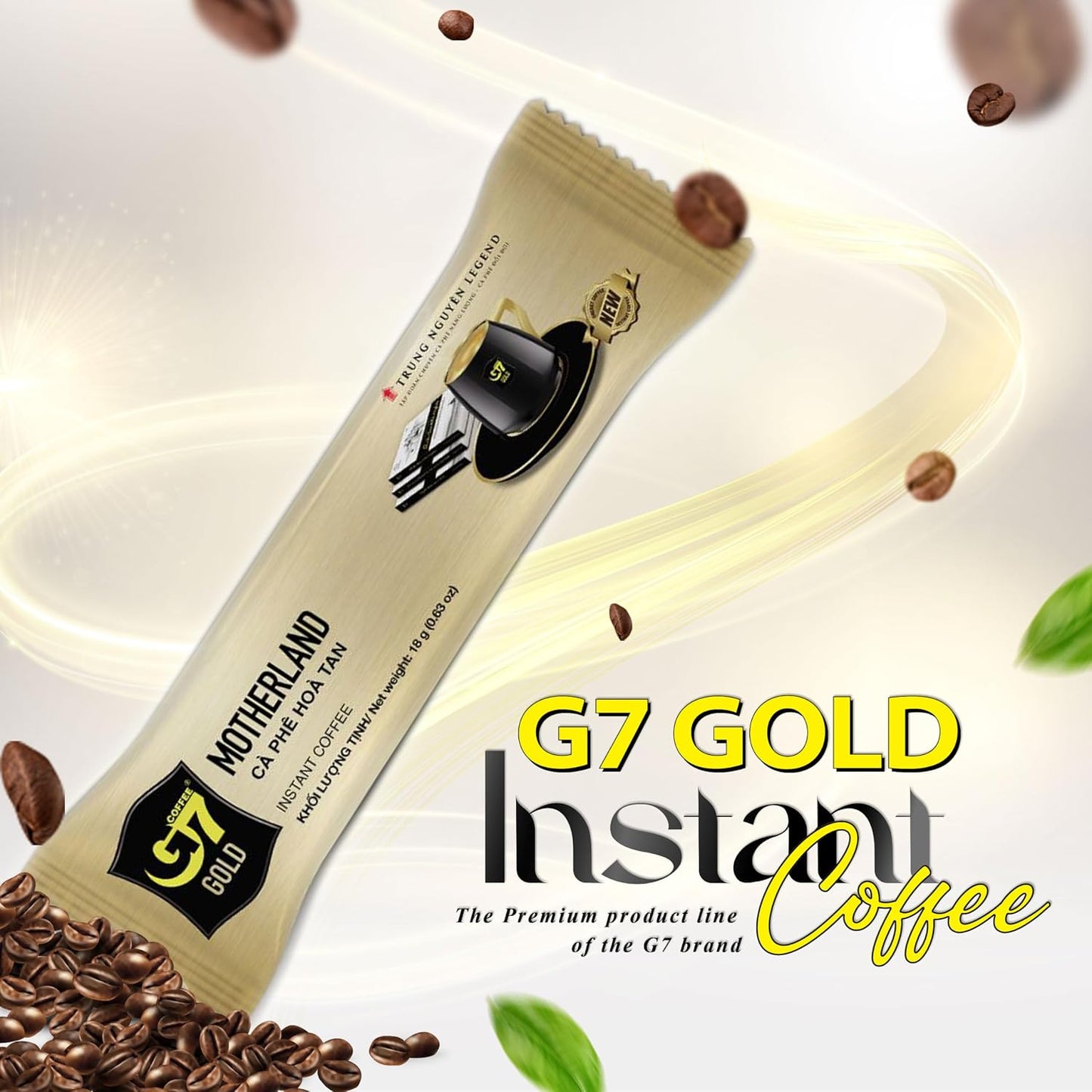 TRUNG NGUYEN LEGEND G7 Gold Instant Coffee (Box of 14 Sticks) - Choose