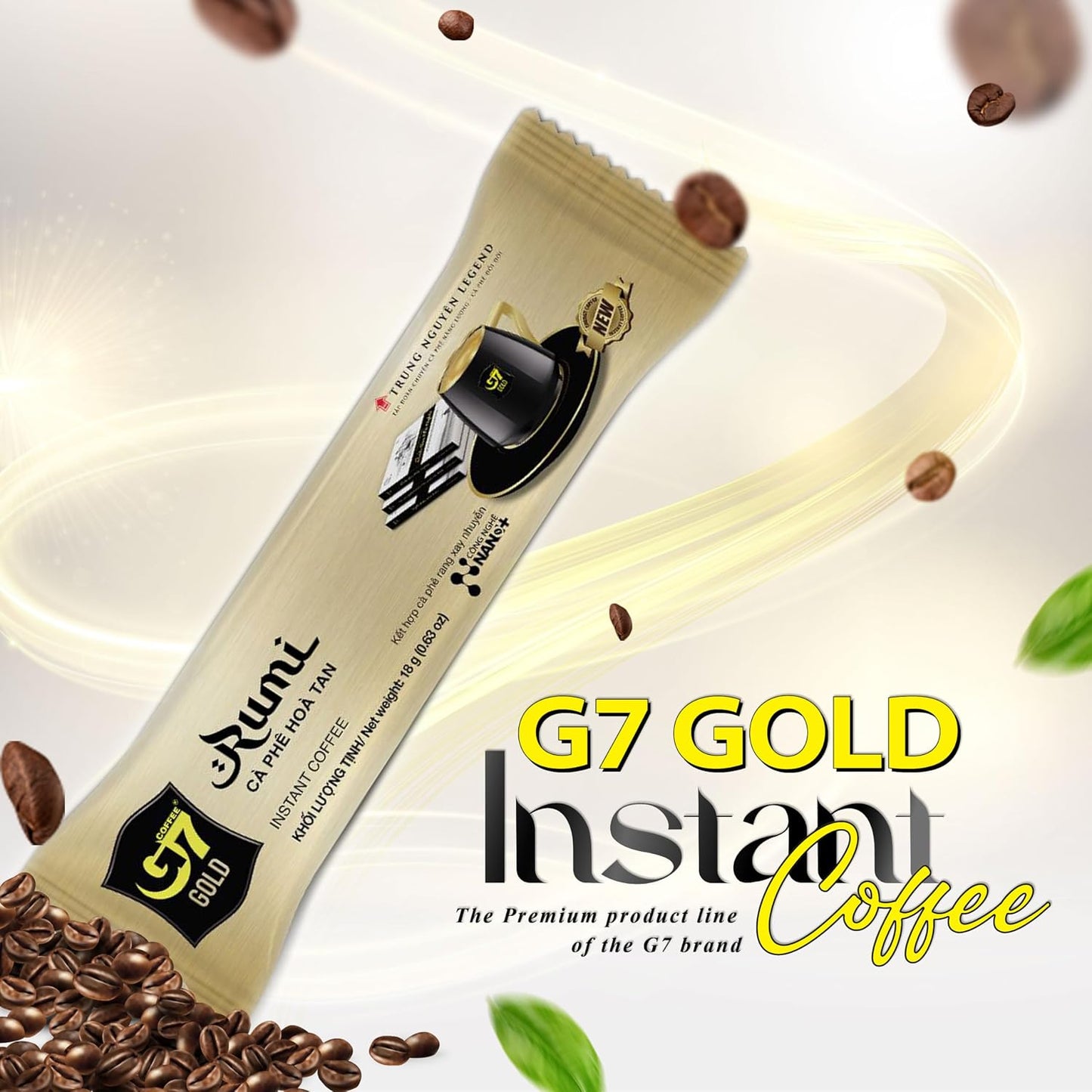 TRUNG NGUYEN LEGEND G7 Gold Instant Coffee (Box of 14 Sticks) - Choose