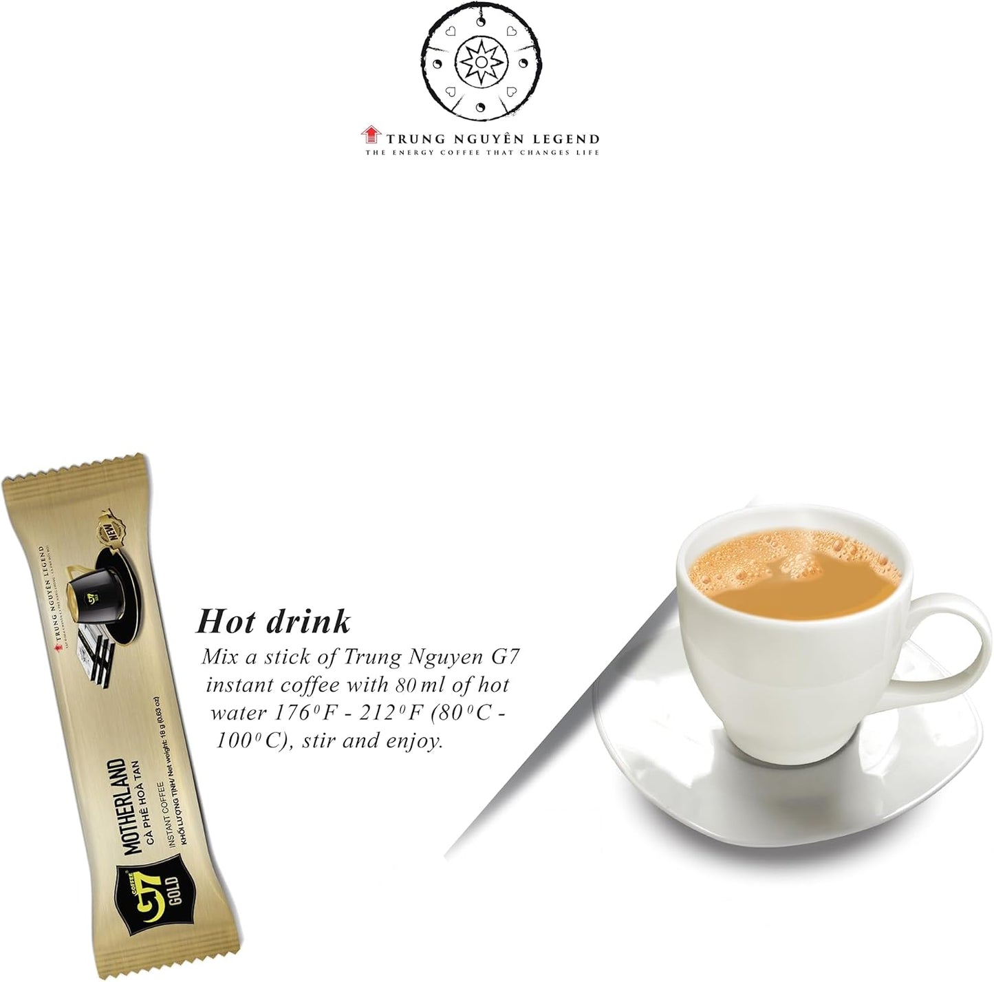 TRUNG NGUYEN LEGEND G7 Gold Instant Coffee (Box of 14 Sticks) - Choose