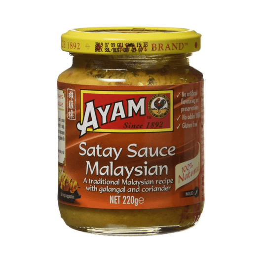 Ayam Malaysian Satay Sauce 100% Natural Gluten Free 220g - Xihaha Limited