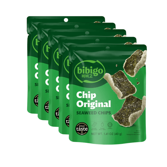 Bibigo Seaweed Chips Original 40g (Pack of 5) **BBD 13 May 2026** - Xihaha Oriental Food & Gifts