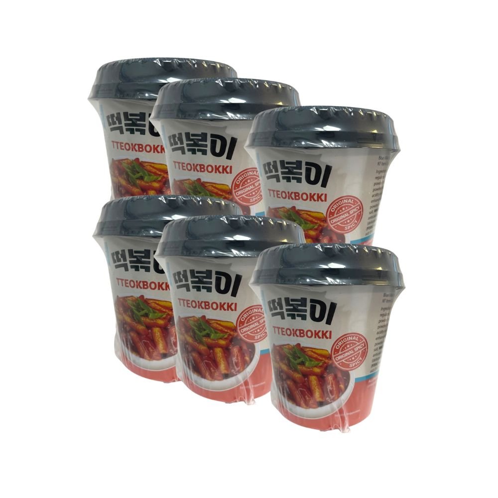 Blue Ville Tteokbokki Korean Instant Rice Cake Cup, Ready‑to‑Cook Hot Tteokbokki, Quick Asian Meal, 120g - Choose - Xihaha Oriental Food & Gifts